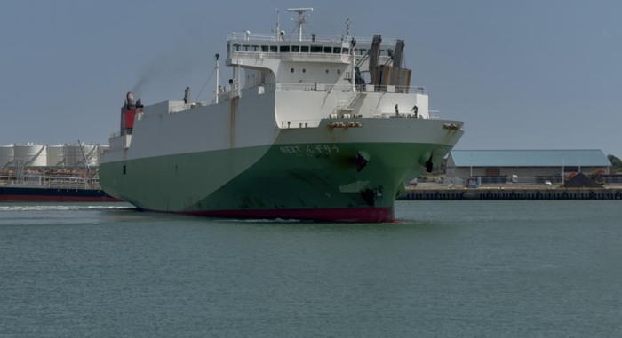 「うりずんNEXT」が宮崎港へ初寄港しました